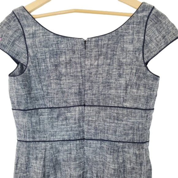 Talbots Women's Size 10 Linen Cotton Cap Sleeve Dress - Picture 4 of 5